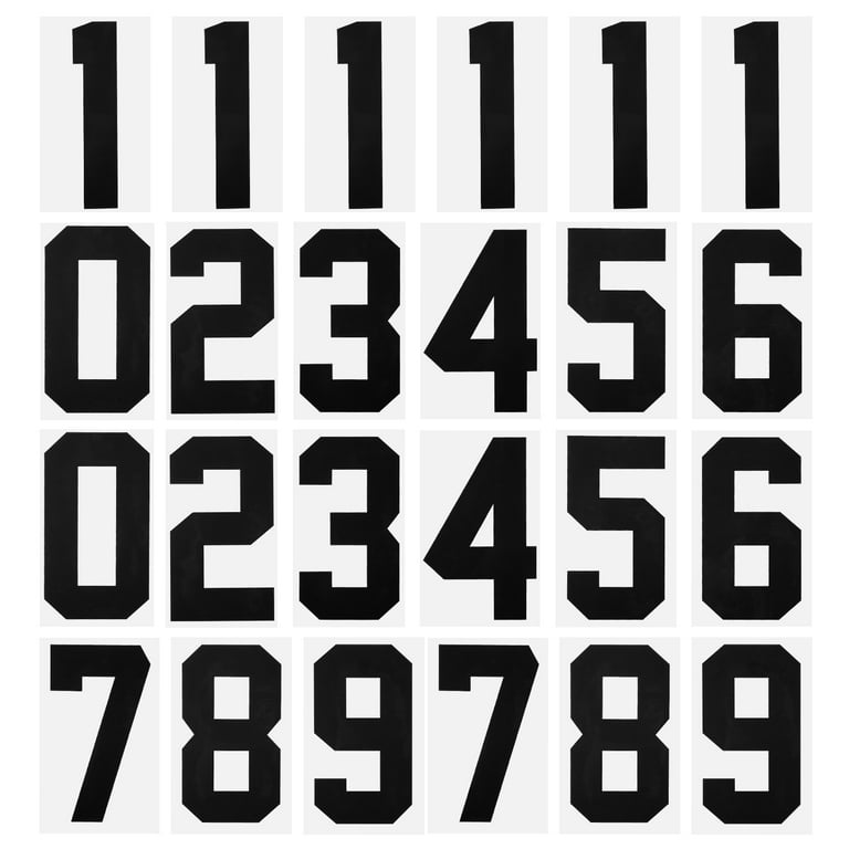 Iron on Numbers