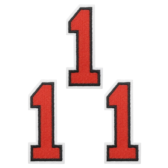 Uxcell Iron on Numbers Patches, Chenille Number Patches Embroidered Patch for Repairing Jeans Clothing Bag Hats Shirts Craft Number 1