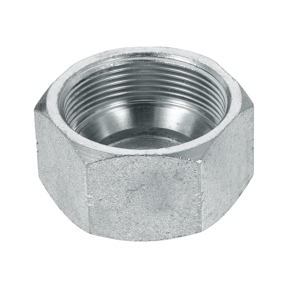 Uxcell JIC Hydraulic Caps, 37 Flare Female Cap Seal Hydraulic Hose Fittings Carbon Steel with Zinc Plating Fits JIC -24 (1-7/8"-12 UN) Male Fittings, 2.2x1.2 Inch