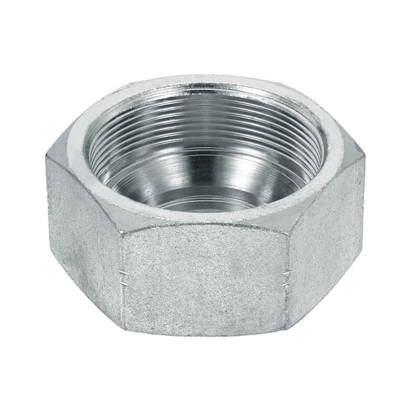 Uxcell JIC Hydraulic Caps, 37 Flare Female Cap Seal Hydraulic Hose Fittings Carbon Steel with Zinc Plating Fits JIC -32 (2-1/2"-12 UN) Male Fittings, 3x1.5 Inch