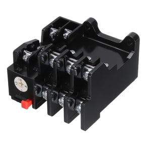 Uxcell JR36-63 Electric Adjustable Thermal Overload Relay 1NO 1NC AC220V/380V 20-32A Range Motor Protector Motor Overload Phase-Loss Protection for CJX2 Series AC Contactor