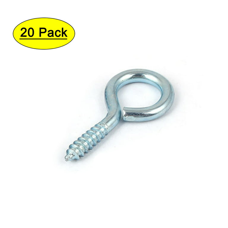 Uxcell Jewelry Garden Vine Wire 3.9mm Thread Dia Eyelet Screw Eye Hook  20pcs 