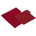 thumbnail image 1 of Uxcell Jewelry Pouches, 2Pcs Soft Velvet with Snap Button for Necklace Rings, Red(3.5x3",5x5"), 1 of 7