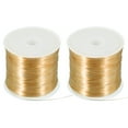 thumbnail image 1 of Uxcell Jewelry Wire Beading Wire for Jewelry Making Bare Copper Craft Beading Wire for Necklace Bracelet Light Gold 50M/0.4mm, 1 of 6
