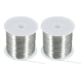 thumbnail image 1 of Uxcell Jewelry Wire Beading Wire for Jewelry Making Bare Copper Craft Beading Wire for Necklace Bracelet Silver 50M/0.3mm, 1 of 5