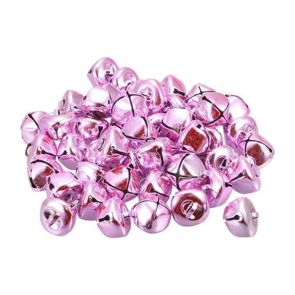 Uxcell Jingle Bells, 3/4"(20mm) 120 Pack Small Bells for Crafts DIY Christmas, Pink