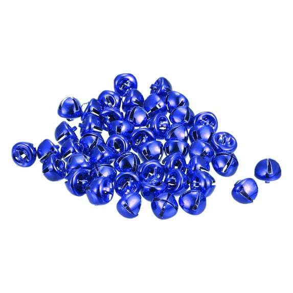 Uxcell Jingle Bells, 3/8"(10mm) 120 Pack Small Bells for Crafts DIY Christmas, Dark Blue