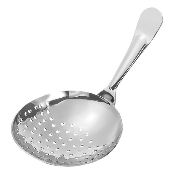 Uxcell Julep Strainer, 1pack- Stainless Steel Cocktail Strainer for Drinks, Strainer Spoon for Bartender (Silver, 155mm)