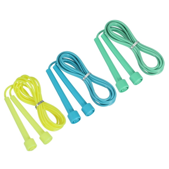 Uxcell Jump Rope Adjustable Speed Skipping Ropes for Workout and Fitness Training Home Fitness Yellow/Green/Blue