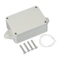 thumbnail image 1 of Uxcell Junction Box, Electrical Enclosure Box ABS Plastic Waterproof Outlet Plug Cover Cord Protector with Mounting Plate for Outdoor Indoor Electric Projects White/Grey 83 x 58 x 33 mm, 1 of 6