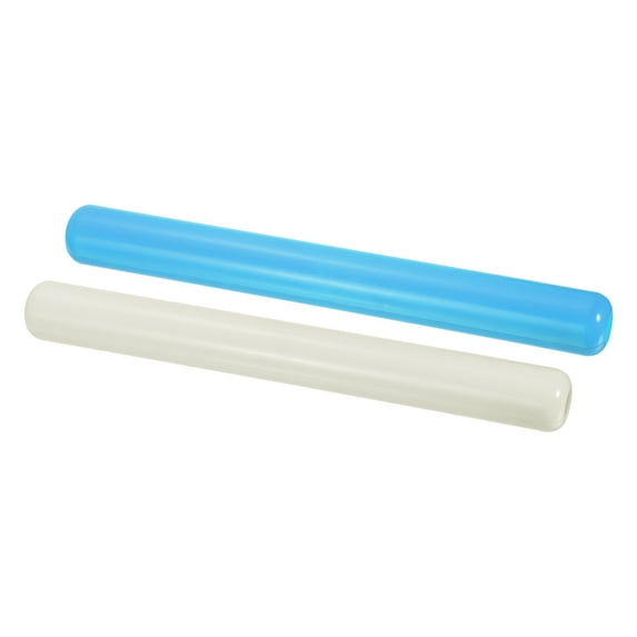 Uxcell Junior Relay Track Batons Plastic Race Running Stick Athletics, Blue, White