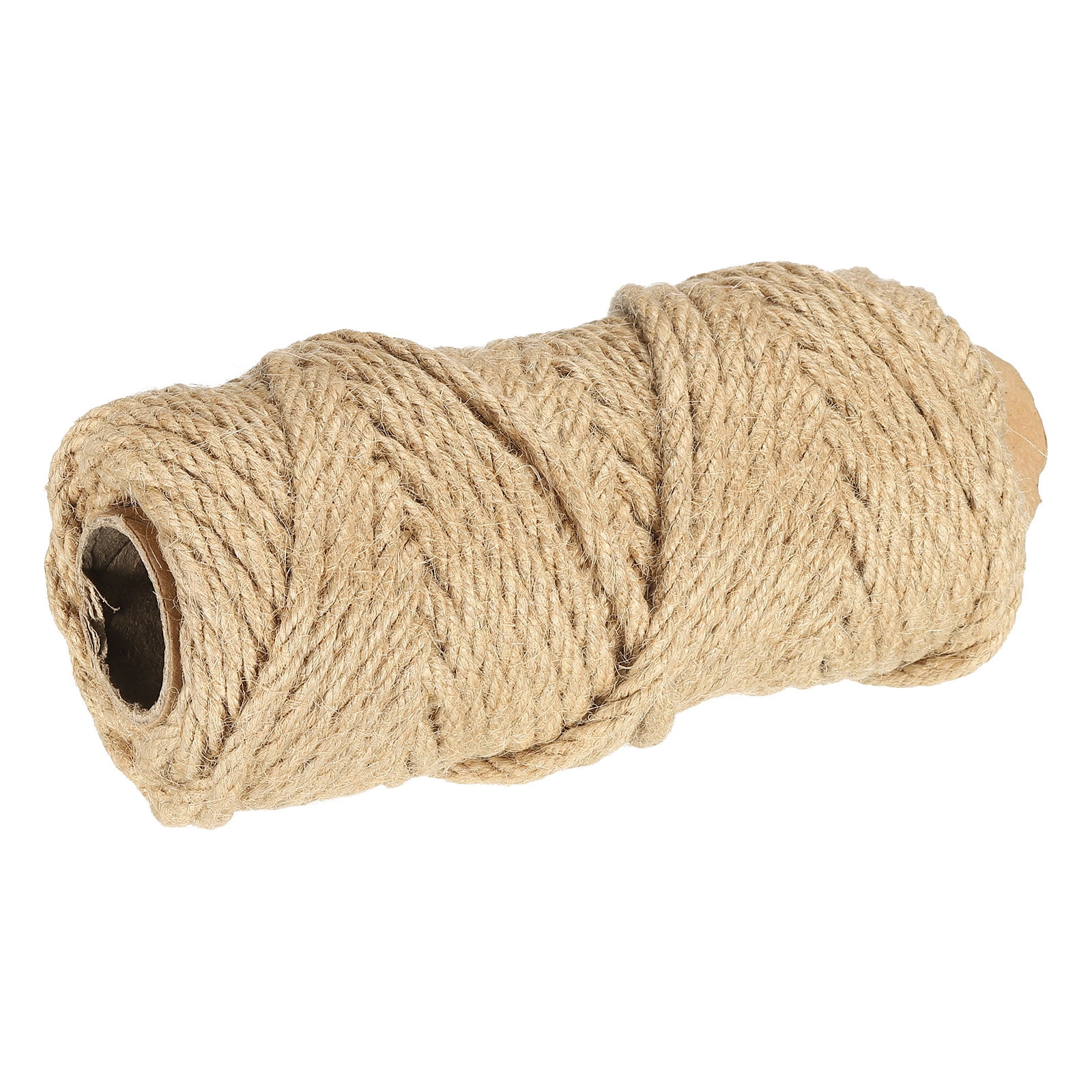 Uxcell Jute Twine 6mm, 82 Feet Long Brown Twine Rope for DIY