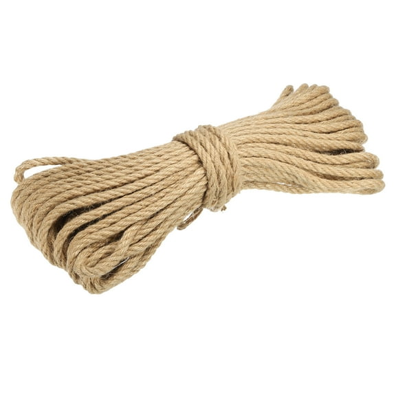 Uxcell Jute Twine 8mm, 82 Feet Long Brown Twine Rope for DIY Subjects