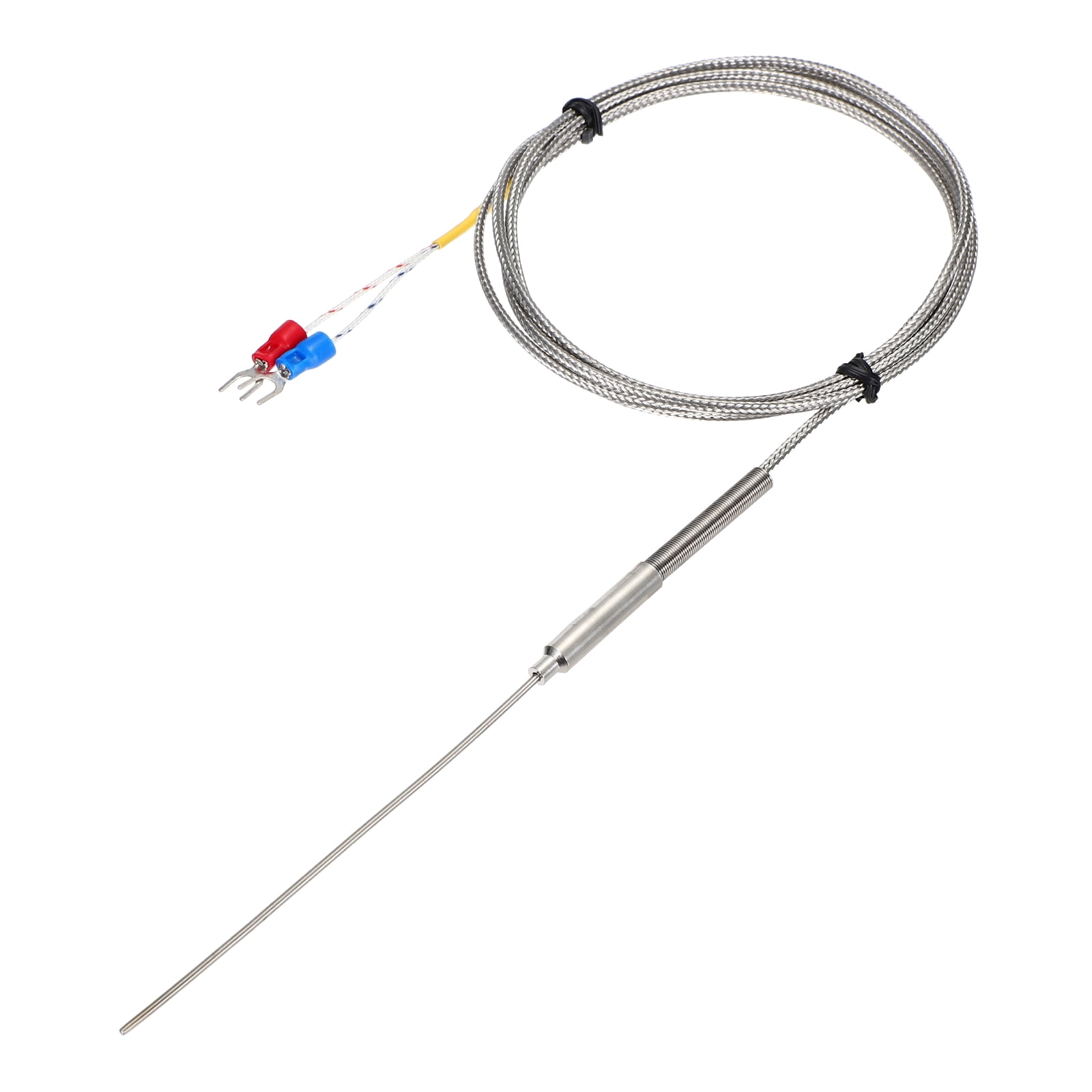 K Type Thermocouple Temperature Sensor – 0-1100°C Range, 1.5M Long, Grounded Tip For Fast Measurement