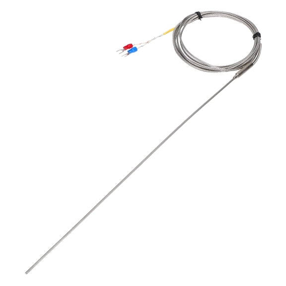 Uxcell K Type Thermocouple Temperature Sensor Probe 2x300mm 6.6ft Wire 0 to 1100C(32 to 2012F) Stainless Steel