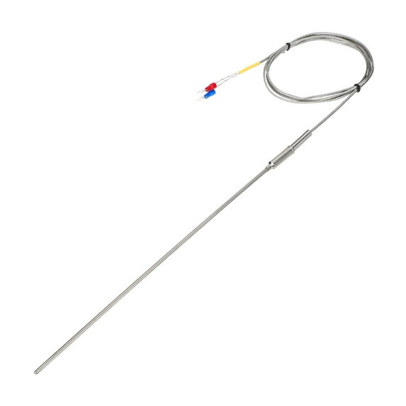 Uxcell K Type Thermocouple Temperature Sensor Probe 3x250mm (0 to 800C) 5ft Temperature Controller