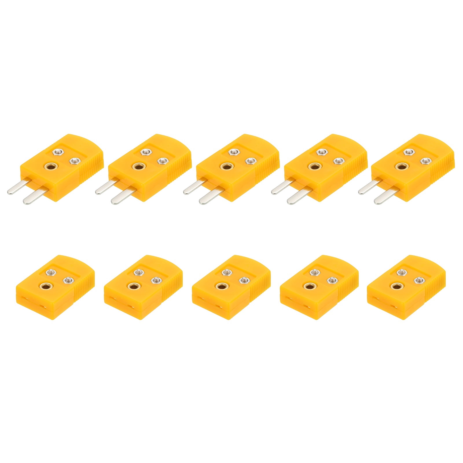 Msle Plug Adapter Uxcell K Type Thermocouple Wire Connectors Female Male Plug Adapter ...