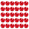 thumbnail image 1 of Uxcell K9 Crystal Octagon Beads 2 Holes Pendants, 30 Pack 14mm Chandelier Prisms Hanging Beads Red, 1 of 6