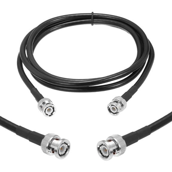 Uxcell KMR/LMR240 BNC Coaxial Cable, 50 Ohm 4Ft BNC Male to Male Low-Loss Coax Extension Cable Connector Antenna Extension Jumper for RF Radio Modem Signal Generator Attenuator