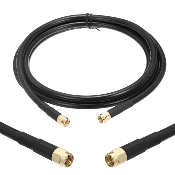 Uxcell KMR/LMR240 Coaxial Extension Cable, 50ohm 25Ft SMA Male to SMA Female RF Low-Loss Coaxial Cable Antenna Extension with Connector for 3G 4G 5G LTE Ham WiFi GPS RF Radio Use