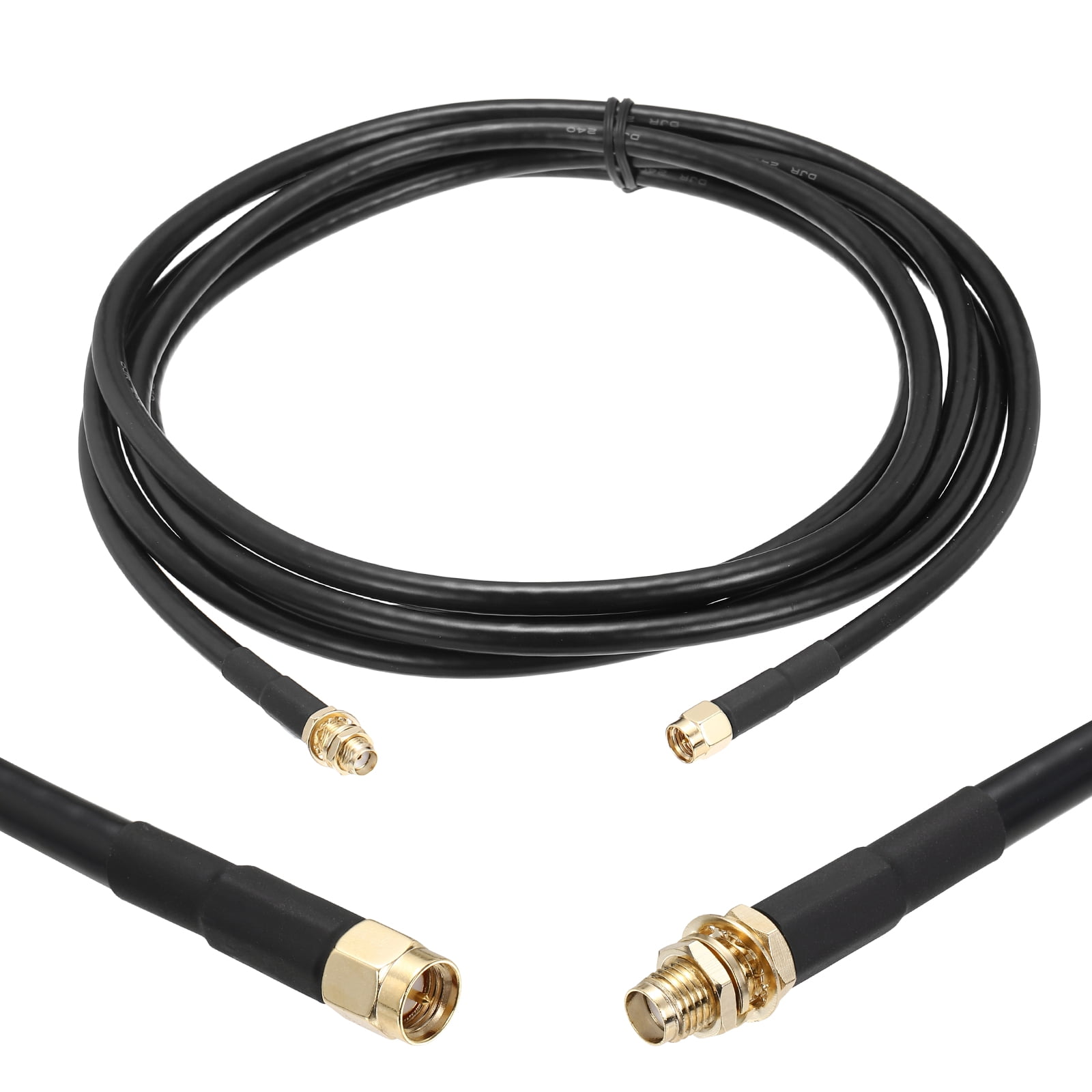 Uxcell KMR/LMR240 Coaxial Extension Cable, 50ohm 25Ft SMA Male to SMA ...