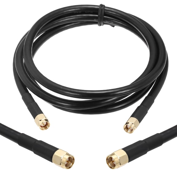 Uxcell KMR/LMR240 Coaxial Extension Cable, 50ohm 25Ft SMA Male to SMA Female RF Low-Loss Coaxial Cable Antenna Extension with Connector for 3G 4G 5G LTE Ham WiFi GPS RF Radio Use
