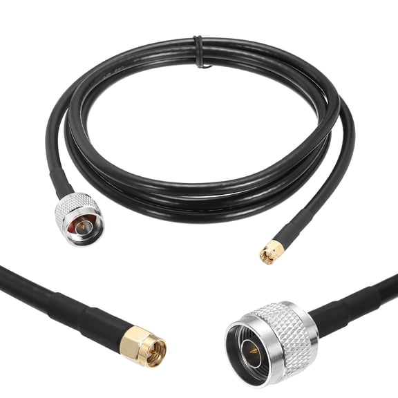 Uxcell KMR/LMR240 Coaxial Extension Cable, 50ohm 25Ft SMA Male to SMA Female RF Low-Loss Coaxial Cable Antenna Extension with Connector for 3G 4G 5G LTE Ham WiFi GPS RF Radio Use