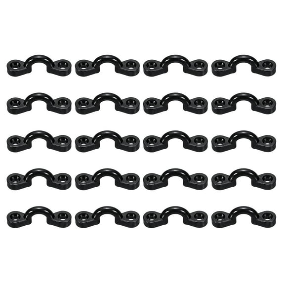 Uxcell Kayak Pad Eye, 50 Pack Nylon Deck Loops for Kayaks Canoes Boats