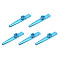 thumbnail image 1 of Uxcell Kazoo Musical Instrument Aluminum Alloy Blue with Flute Diaphragm 5 Pack, 1 of 7