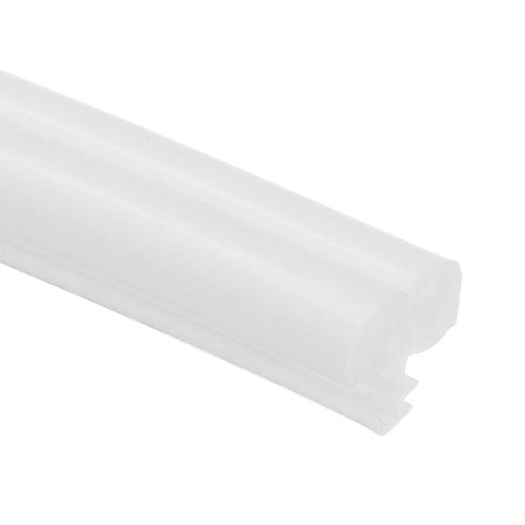 Uxcell Kerf Weather Stripping Seal Strip (16.4ft x 11/32") - B Shape Kerf Noise Reduction Rubber Flange Window Weatherstrip Seal for Door Frame Windows Card Slot, White