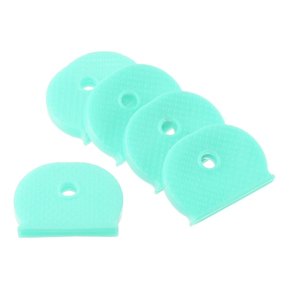 Uxcell Key Caps Covers, 30 Pack Keys Ring Coding Tags Identifiers Case Shell Protector, Light Green