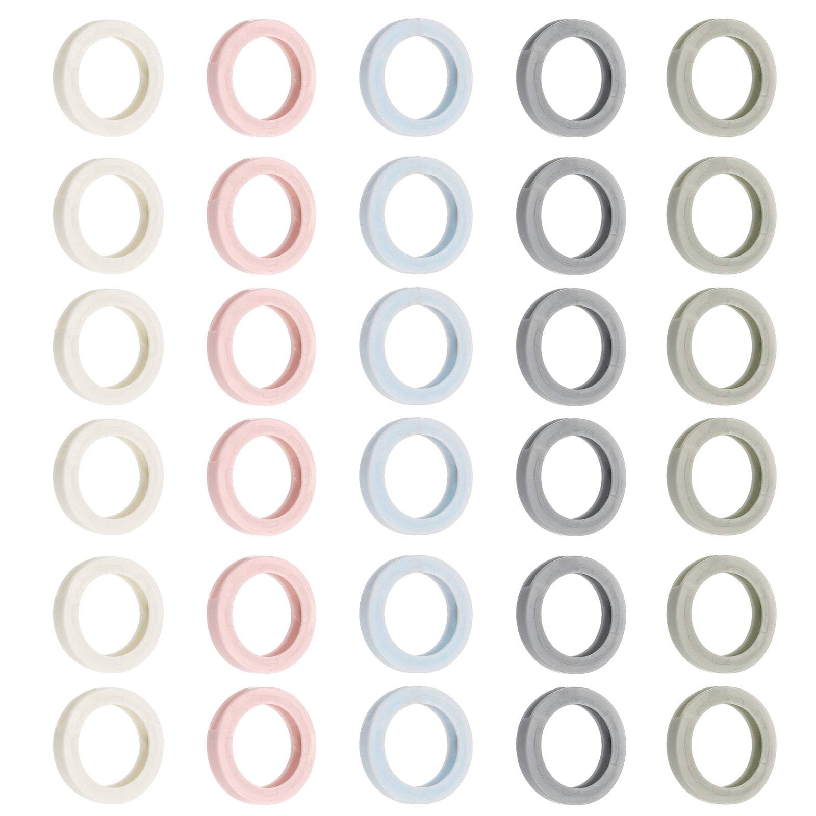 Uxcell Key Caps Set, 40 Pcs Key Cap Tags Identifiers Cover Rings ...