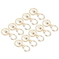 thumbnail image 1 of Uxcell Key Chain Rings D Ring Clasps Keyring Holder for Arts DIY, Gold 10 Pack, 1 of 5