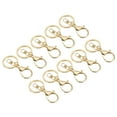 thumbnail image 1 of Uxcell Key Chain Rings Lobster Clasps Keyring Keychain Holder, Gold 10 Pack, 1 of 5