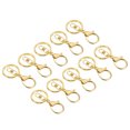 thumbnail image 1 of Uxcell Key Chain Rings Lobster Clasps Keyring Keychain Holder, Golden 10 Pack, 1 of 5