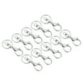 thumbnail image 1 of Uxcell Key Chain Rings Lobster Clasps Keyring Keychain Holder, Silver 10 Pack, 1 of 5