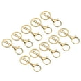 thumbnail image 1 of Uxcell Key Chain Rings Lobster Claw Clasps Keychain Holder for Arts, Gold 10 Pack, 1 of 5