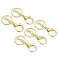 thumbnail image 1 of Uxcell Key Chain Rings Lobster Claw Clasps Keychain Holder for Arts, Golden 5 Pack, 1 of 5
