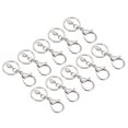 thumbnail image 1 of Uxcell Key Chain Rings Lobster Claw Clasps Keychain Holder for Arts, Silvery 10 Pack, 1 of 5