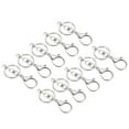 thumbnail image 1 of Uxcell Key Chain Rings Lobster Claw Clasps Keyring for DIY, Silver 10 Pack, 1 of 5