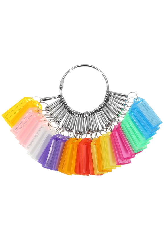 Key Organizer with 30 Individual Spring Hooks and Key Label Tags for Office Hotel