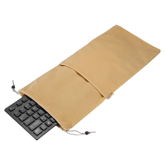 Uxcell Keyboard Sleeve Cover 108 Keys Keyboards Portable Case (19.7" x 7.5", Brown) - Dustproof, Waterproof for Wireless Mechanical Keyboards