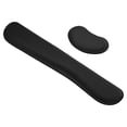 thumbnail image 1 of Uxcell Keyboard Wrist Pad Mouse Wrist Rest Ergonomic Wrist Support Comfortable Memory Foam Style 1, Black 1 Set, 1 of 5