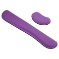 thumbnail image 1 of Uxcell Keyboard Wrist Pad Mouse Wrist Rest Ergonomic Wrist Support Comfortable Memory Foam Style 1, Purple 1 Set, 1 of 5