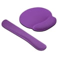 thumbnail image 1 of Uxcell Keyboard Wrist Pad Mouse Wrist Rest Ergonomic Wrist Support Comfortable Memory Foam Style 3, Purple 1 Set, 1 of 5