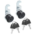 thumbnail image 1 of Uxcell Keyed Alike Cabinet Cam Lock with Tubular Locks for Security 5/8 Inch Black, 1 of 7