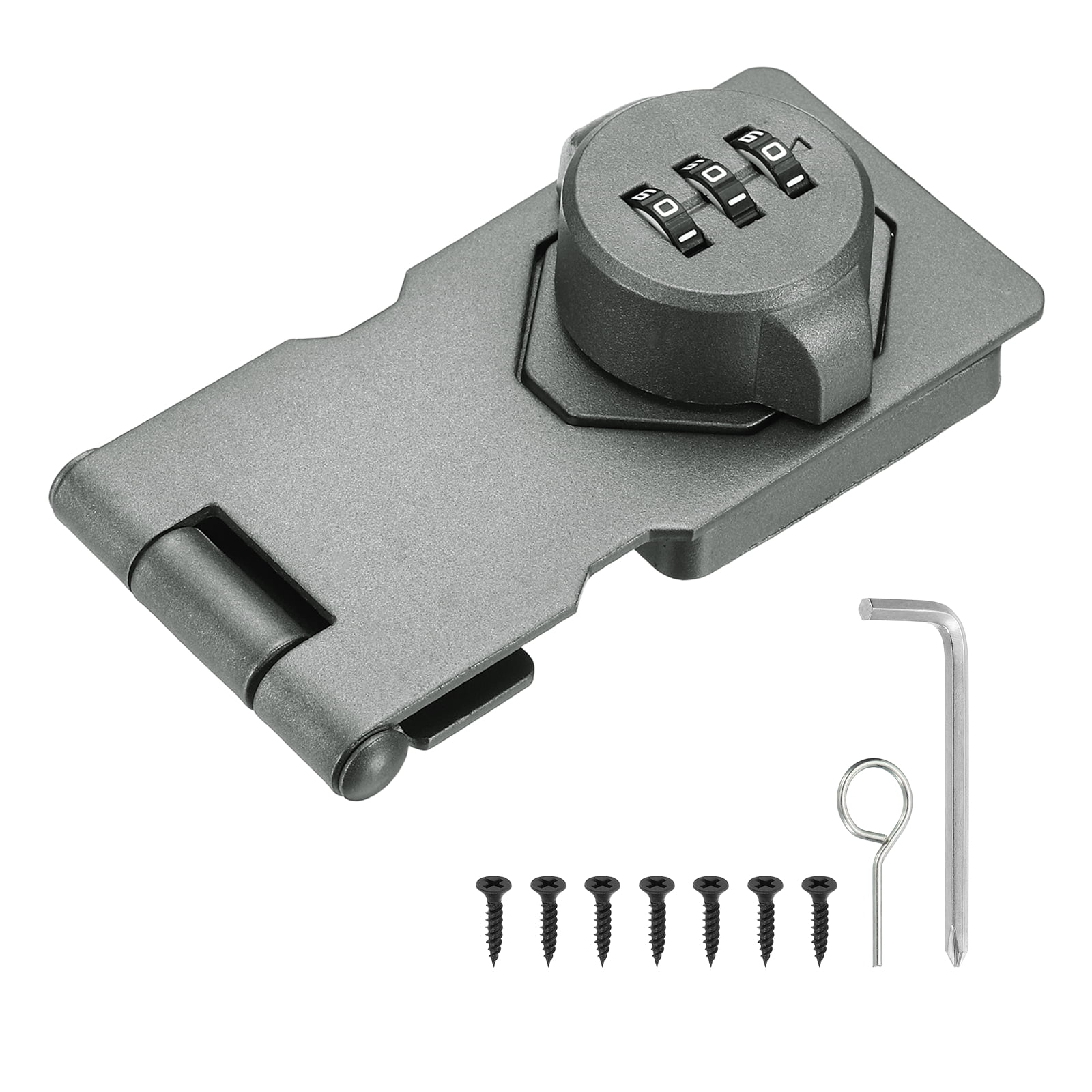 Uxcell Keyless Cabinet Lock with Combination Code (3.5 Inch) - 3-Digit ...