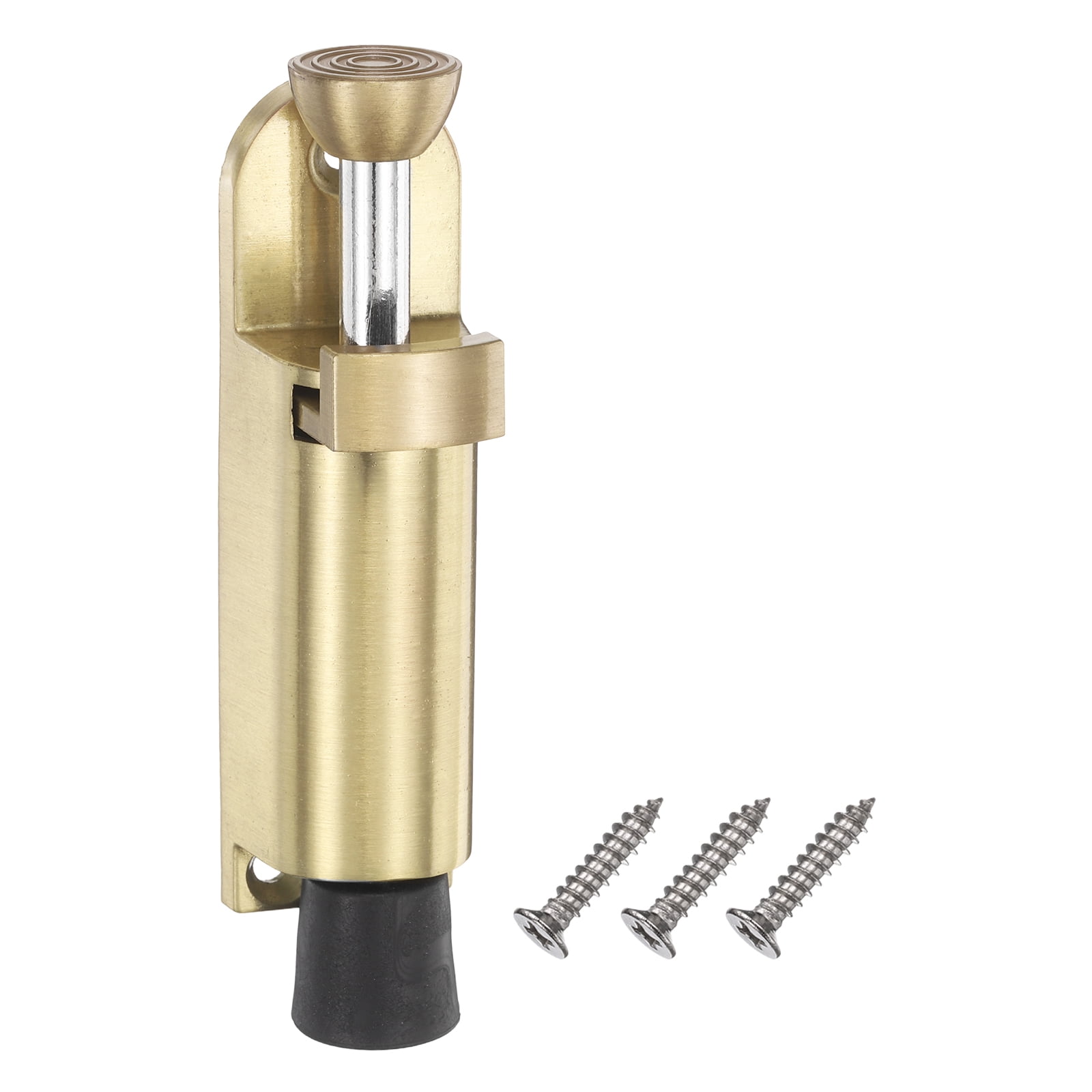 Uxcell Kickdown Door Stop, (1 Inches, Gold) Zinc Alloy Adjustable ...