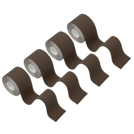 Uxcell Kinesiology Tape, Adhesive Cotton Sport Muscle Support Tapes Waterproof Elastic Tape for Knee Ankle Wrist Shoulder Coffee Color