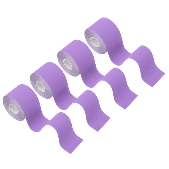 Uxcell Kinesiology Tape, Adhesive Cotton Sport Muscle Support Tapes Waterproof Elastic Tape for Knee Ankle Wrist Shoulder Purple